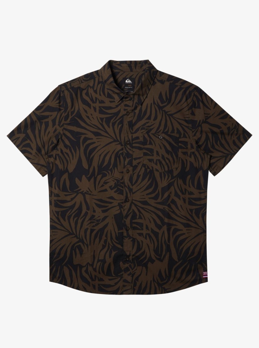 Mens Quiksilver Shirts & Polos | Hawaii Foliage Woven Hawaiian Shirt Tarmac