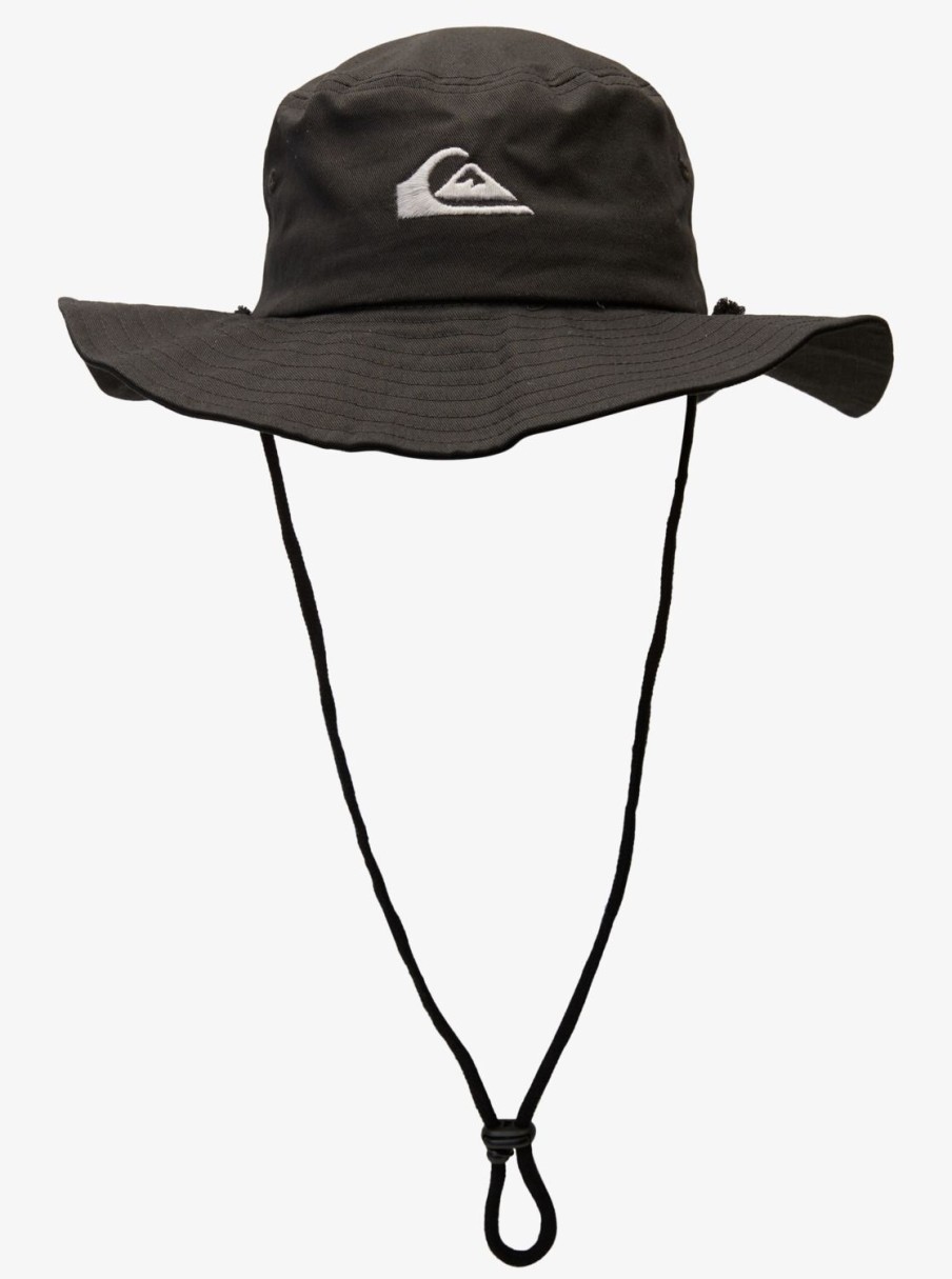 Mens Quiksilver Hats | Bushmaster Safari Boonie Hat Black