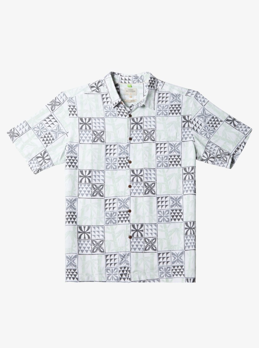 Waterman Quiksilver | Waterman Plaid Flight Short Sleeve Shirt White Checked Flight