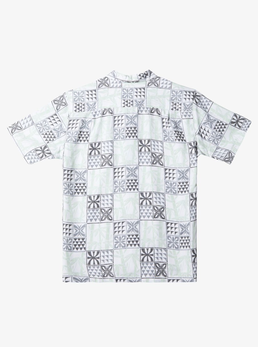 Waterman Quiksilver | Waterman Plaid Flight Short Sleeve Shirt White Checked Flight