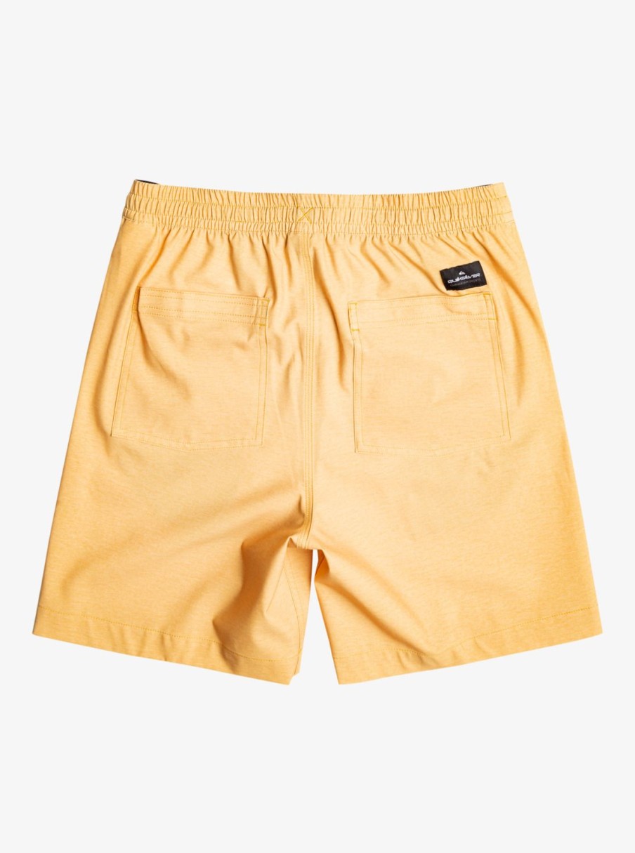 Mens Quiksilver Boardshorts | Taxer Heather 18" Amphibian Boardshorts Mustard