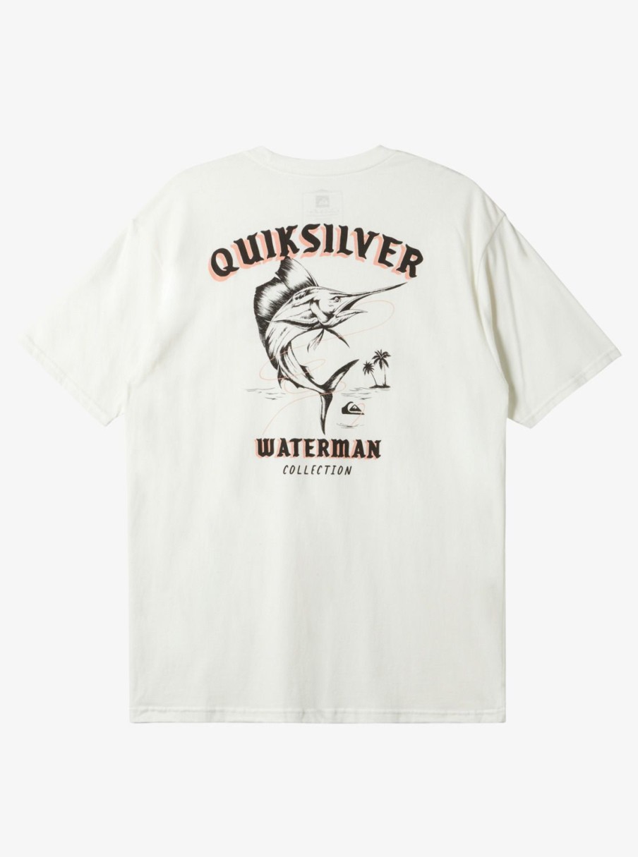 Waterman Quiksilver | Waterman Fish On T-Shirt Snow White