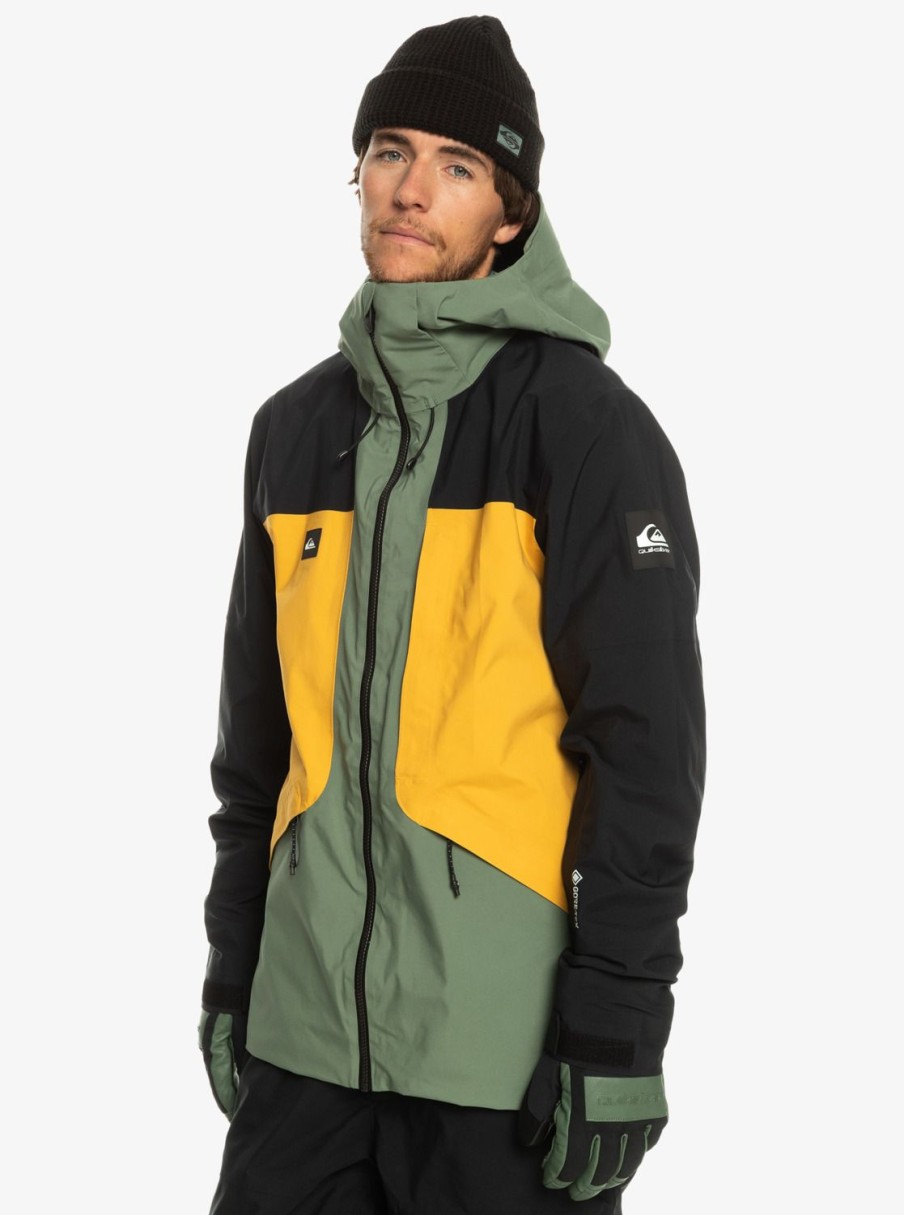 Mens Quiksilver Snow Jackets | Forever Stretch Gore-Tex® Technical Snow Jacket Laurel Wreath