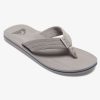 Mens Quiksilver Sandals | Molokai Layback Sandals Grey/White/Grey