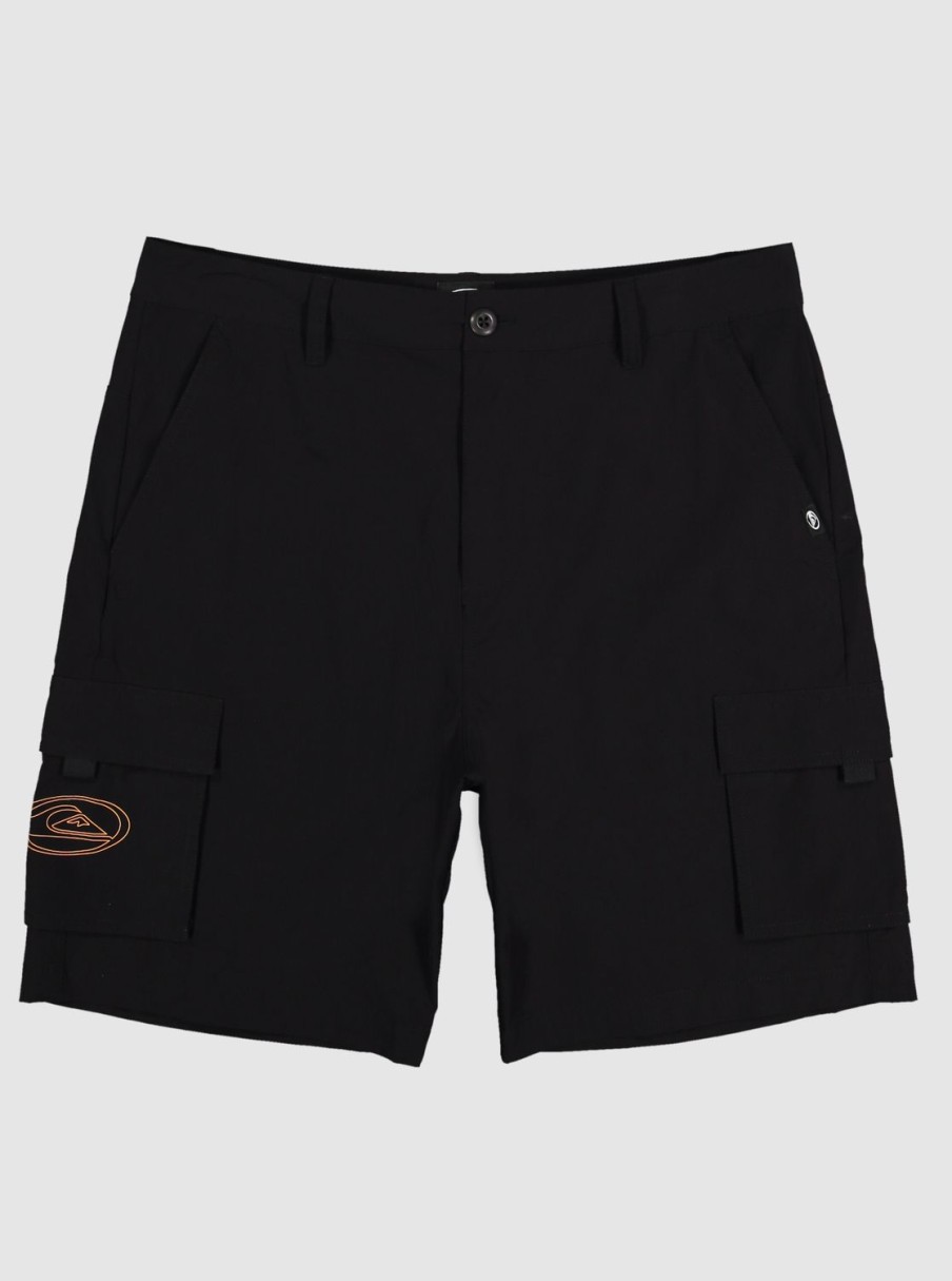 Mens Quiksilver Shorts & Amphibians | Equalizer 20" Cargo Walk Shorts Black