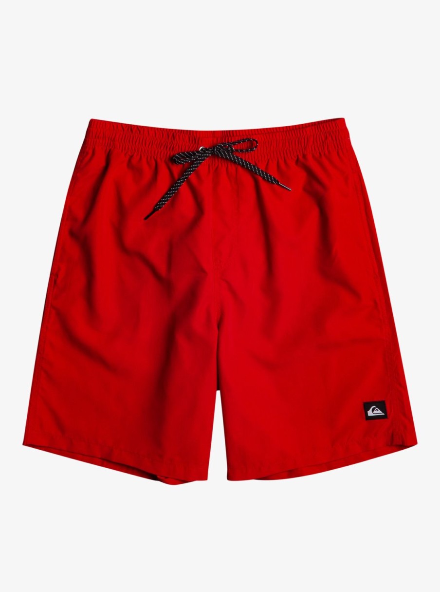 Mens Quiksilver Elastic Waist | Everyday 15" Volleys High Risk Red