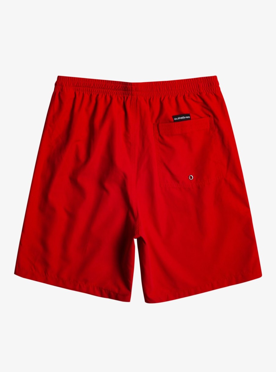 Mens Quiksilver Elastic Waist | Everyday 15" Volleys High Risk Red