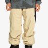 Mens Quiksilver Snow Pants | Snow Down Technical Snow Pants Pale Khaki