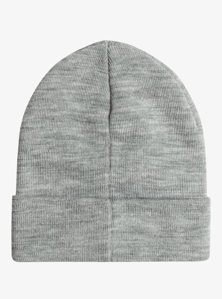 Mens Quiksilver Accessories | Brigade Fold-Over Beanie Heather Grey