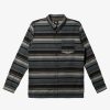 Mens Quiksilver Shirts & Polos | Lyne Long Sleeve Top Black Lyne Flannel