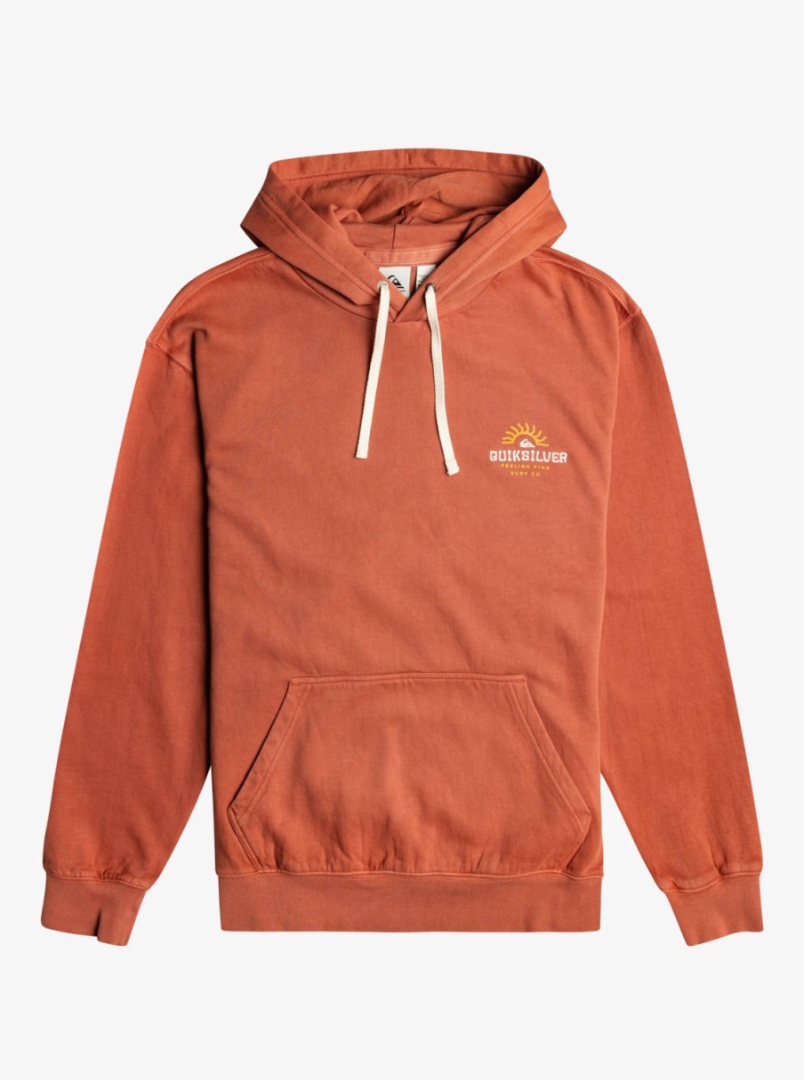 Mens Quiksilver Sweatshirts & Hoodies | Slab Hoodie Baked Clay