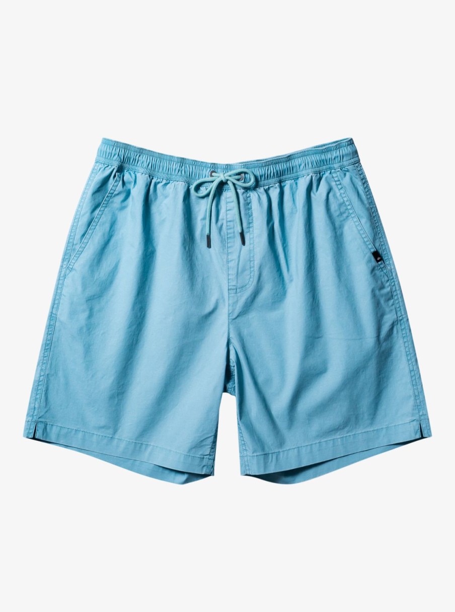 Mens Quiksilver Shorts & Amphibians | Taxer Elastic Waist Shorts Cameo Blue