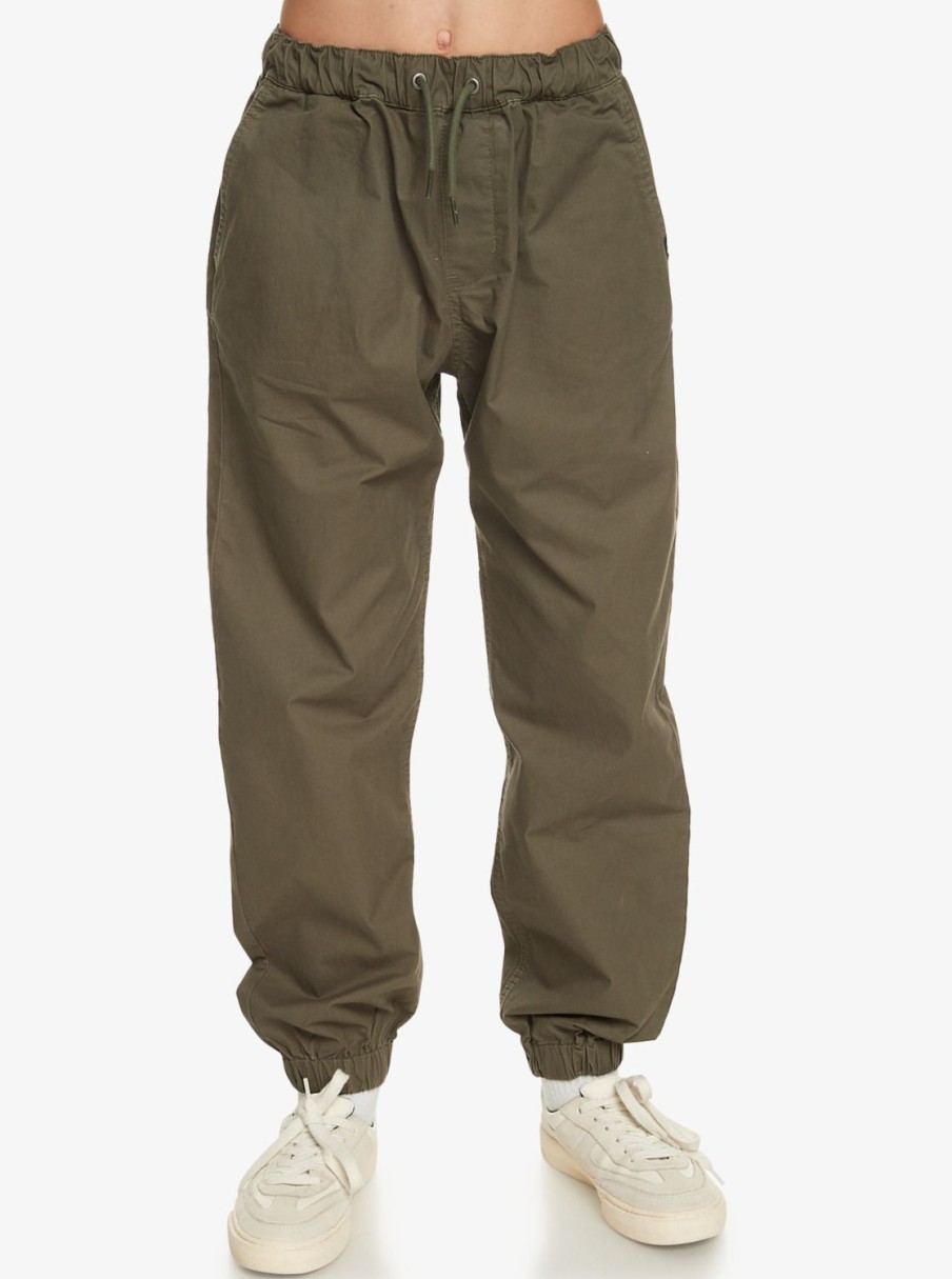 Boys Quiksilver Pants & Jeans | Boy'S 8-16 Taxer Beach Cruiser Pants Thyme