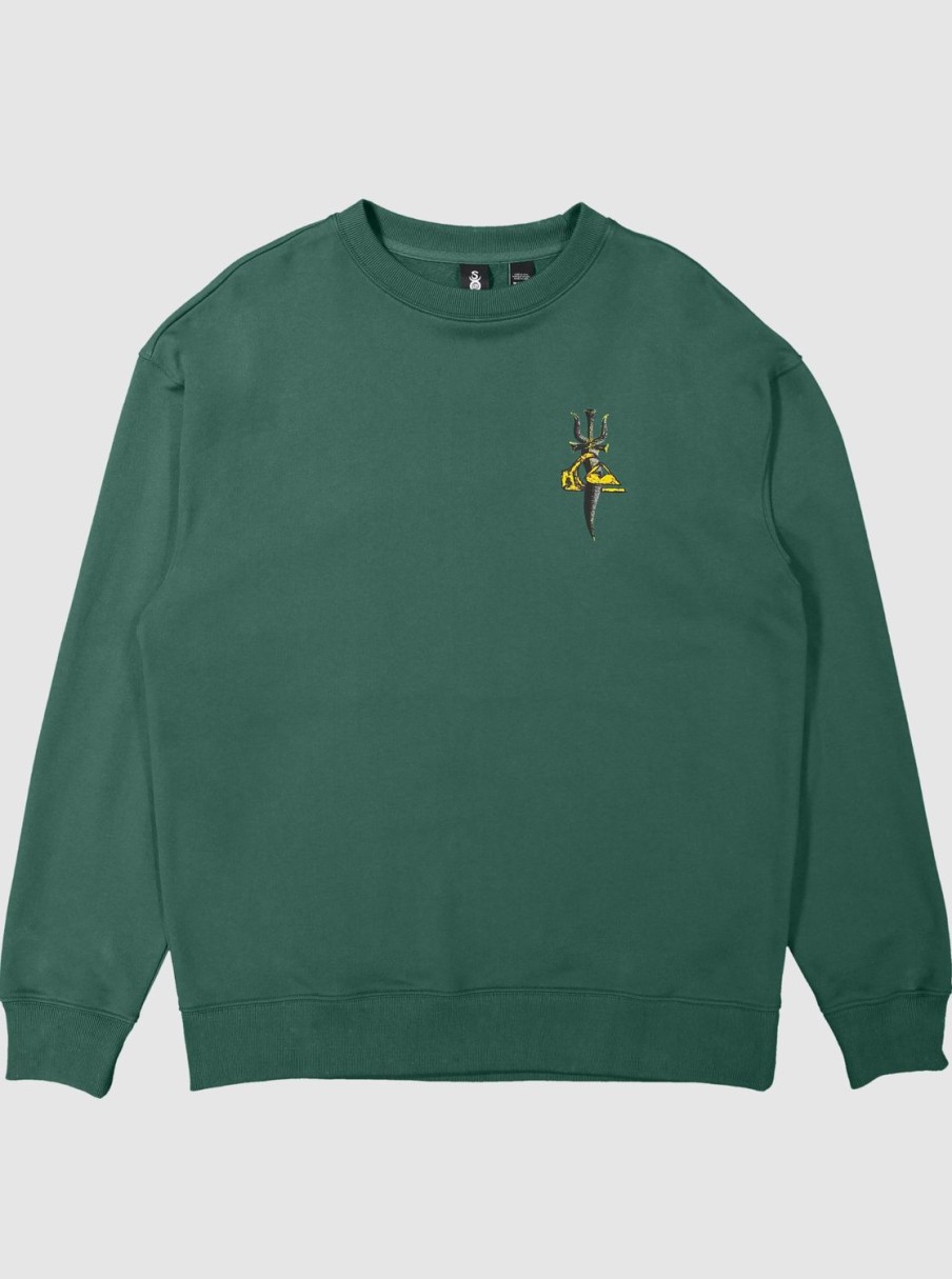 Mens Quiksilver Sweatshirts & Hoodies | Sof Sweatshirt Smoke Pine