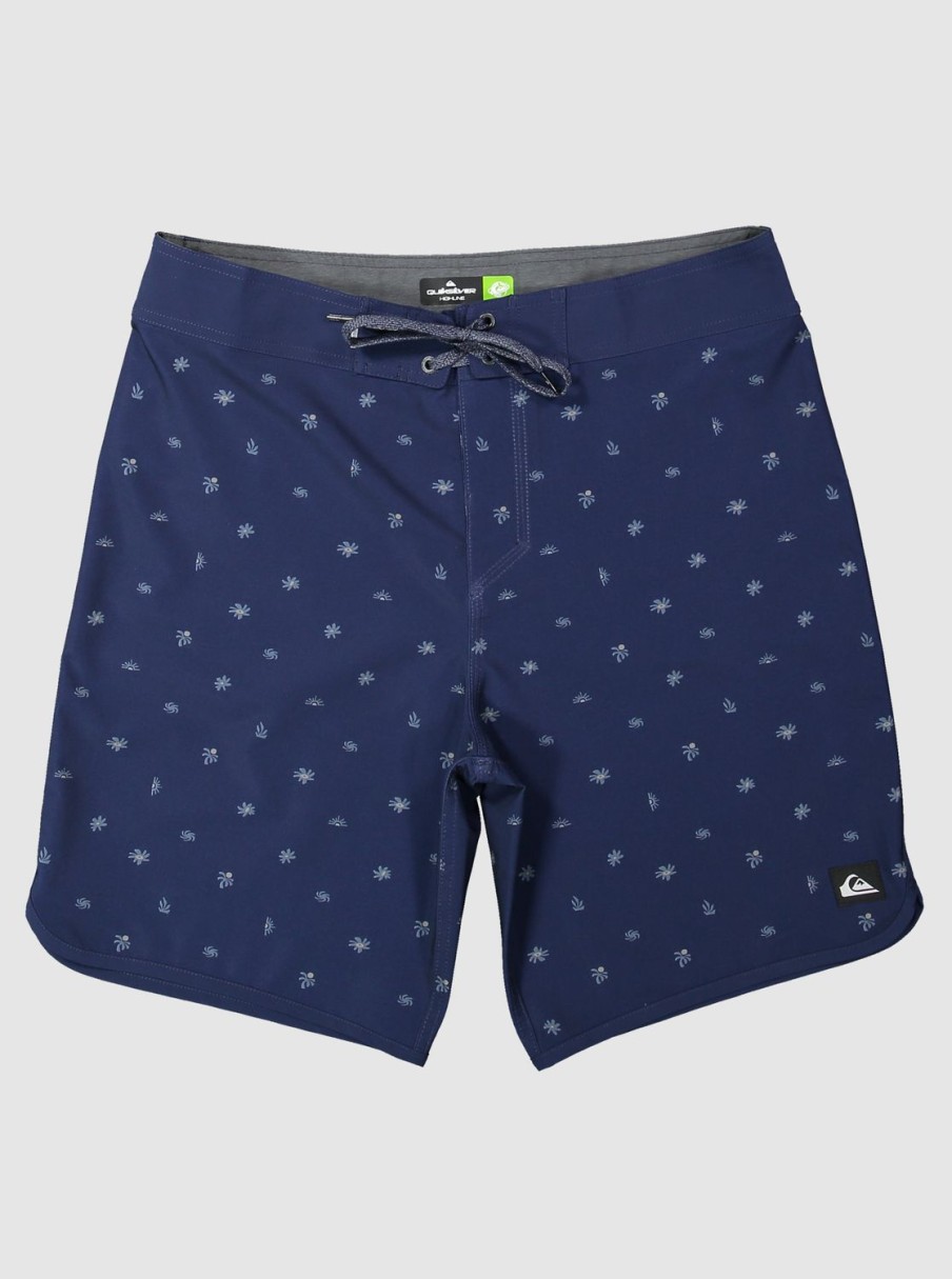 Mens Quiksilver Boardshorts | Surfsilk Scallop 19" Boardshorts Naval Accademy