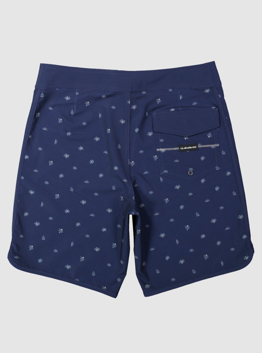 Mens Quiksilver Boardshorts | Surfsilk Scallop 19" Boardshorts Naval Accademy