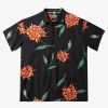 Mens Quiksilver Shirts & Polos | Waterman Perfect Bloom Short Sleeve Shirt Black Perfect Bloom