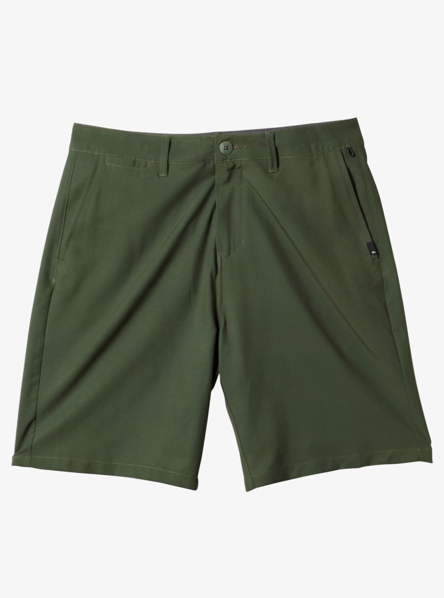 Mens Quiksilver Boardshorts | Ocean Union Amphibian 20" Hybrid Shorts Climbing Ivy