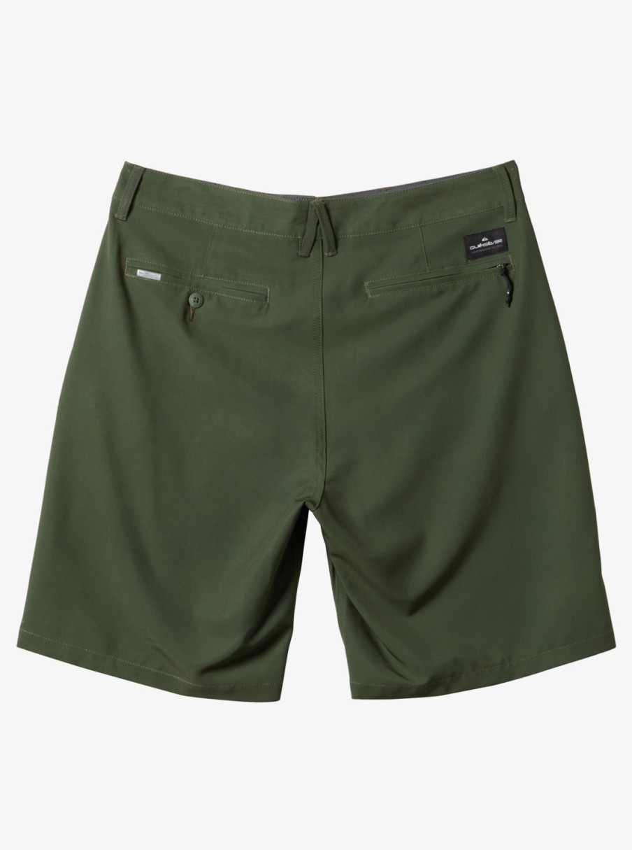 Mens Quiksilver Boardshorts | Ocean Union Amphibian 20" Hybrid Shorts Climbing Ivy