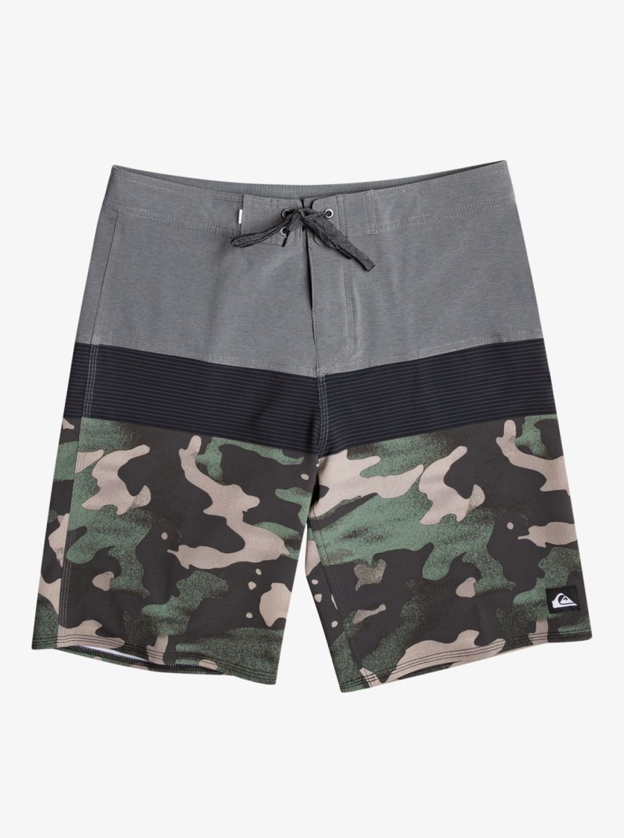 Mens Quiksilver Boardshorts | Surfsilk Panel 20" Boardshorts Iron Gate