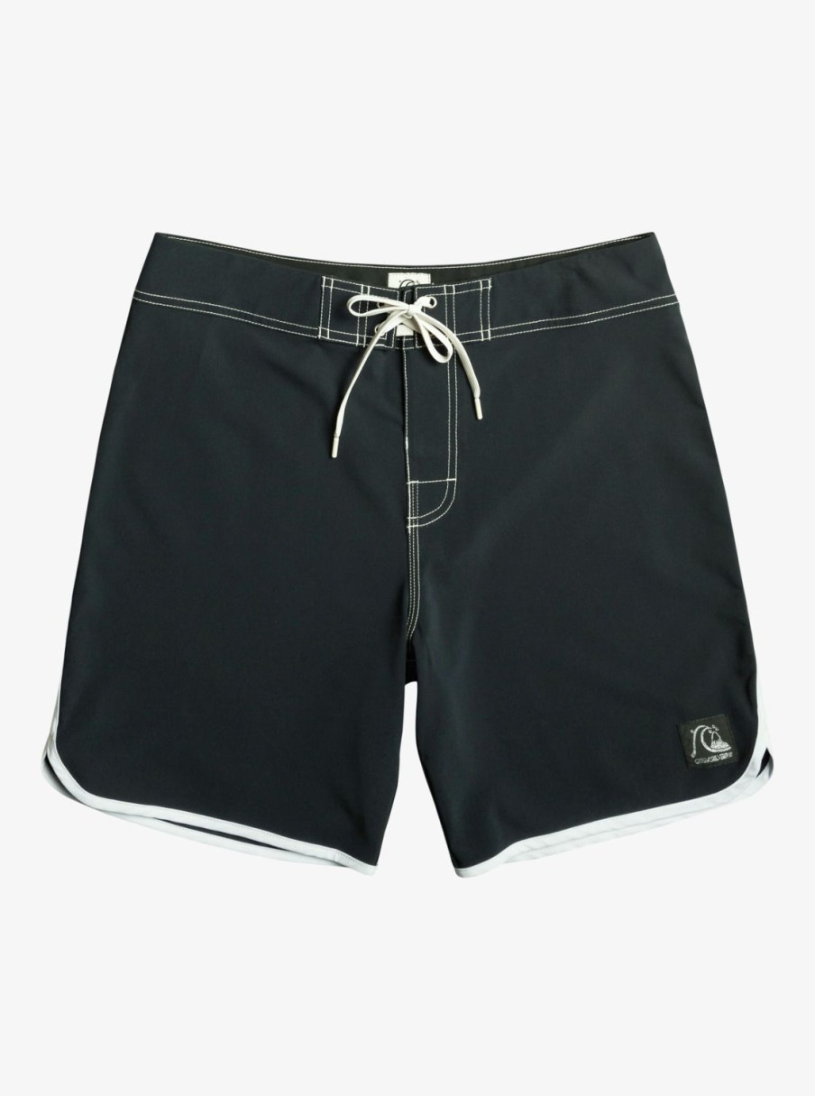 Mens Quiksilver Boardshorts | Original Scallop 18" Boardshorts Black