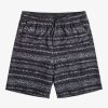 Mens Quiksilver Boardshorts | Taxer Print 18" Amphibian Boardshorts Black