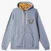 Mens Quiksilver Sweatshirts & Hoodies | Andy Y Andy Zip-Up Hoodie Blue Shadow