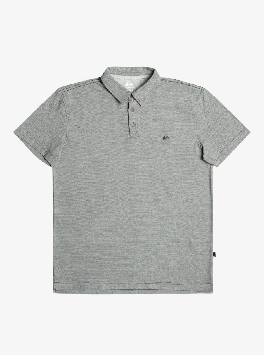 Mens Quiksilver Shirts & Polos | Sunset Cruise Short Sleeve Polo Shirt Black