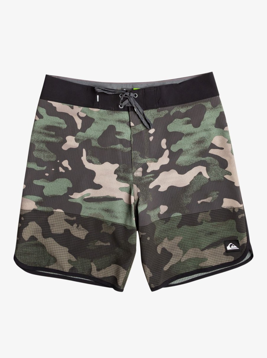 Mens Quiksilver Boardshorts | Highline Scallop 19" Boardshorts Tarmac