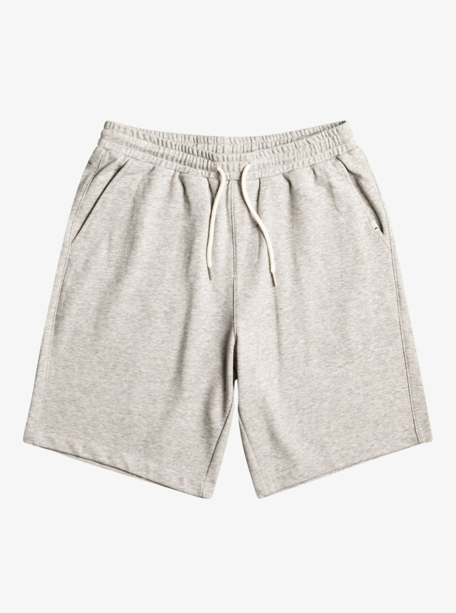 Mens Quiksilver Pants | Essentials Sweat Shorts Light Grey Heather