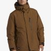 Mens Quiksilver Snow Jackets | Quiksilver X Saturdays Nyc Technical Snow Jacket Sepia