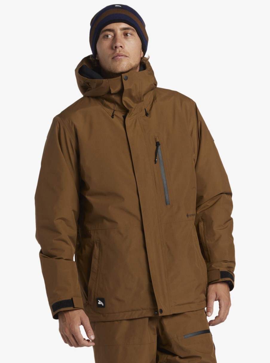 Mens Quiksilver Snow Jackets | Quiksilver X Saturdays Nyc Technical Snow Jacket Sepia