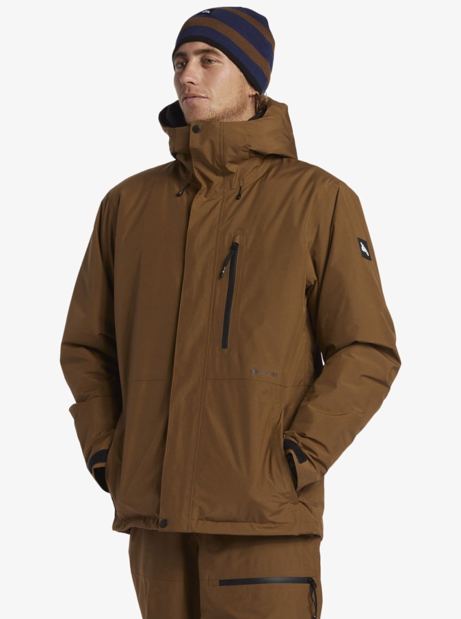 Mens Quiksilver Snow Jackets | Quiksilver X Saturdays Nyc Technical Snow Jacket Sepia