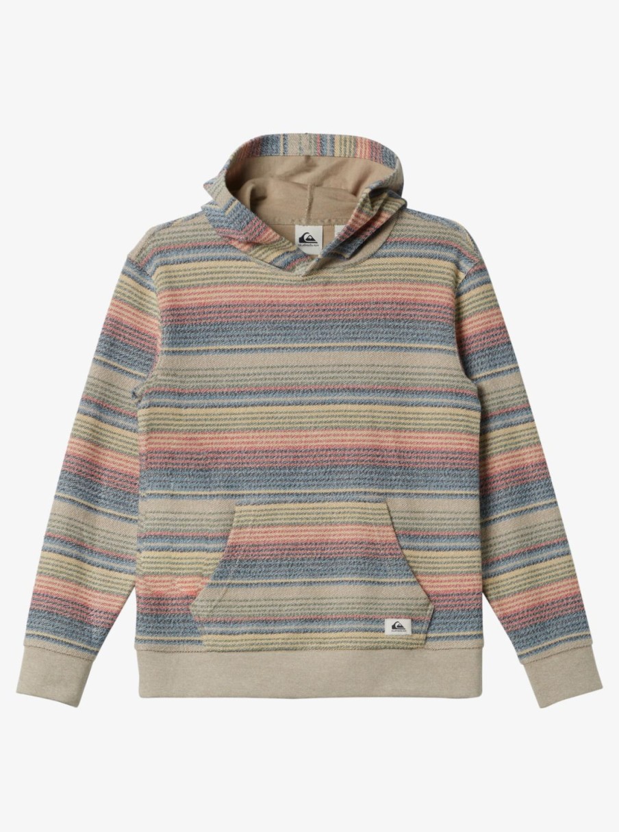 Boys Quiksilver Jackets | Boys 8-16 Great Otway Hoodie Plaza Taupe Great Otway