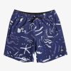 Mens Quiksilver Elastic Waist | Surfsilk Mix 17" Volleys Naval Accademy