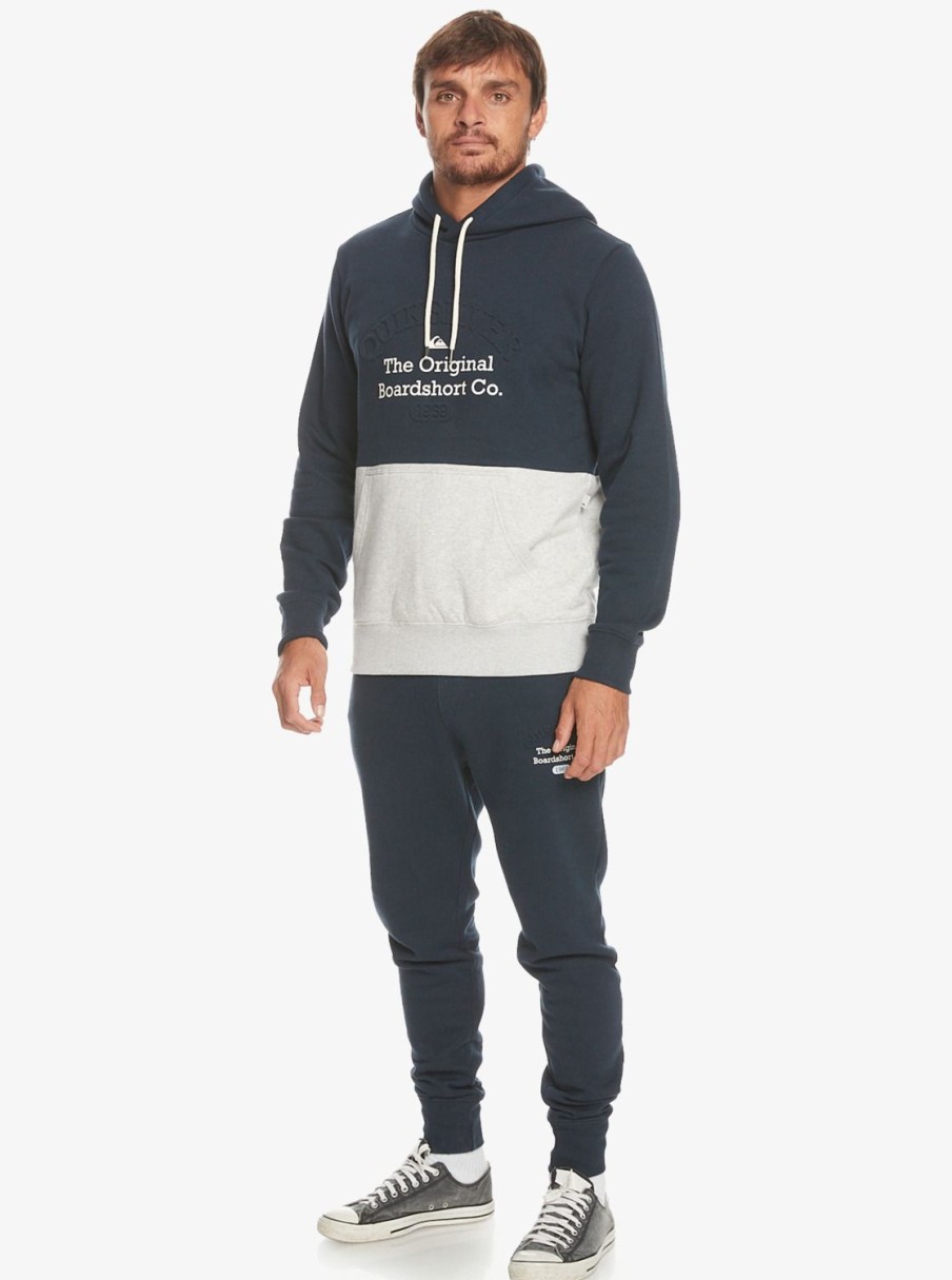 Mens Quiksilver Sweatshirts & Hoodies | Emboss Hoodie Navy Blazer