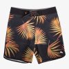 Mens Quiksilver Boardshorts | Highline Scallop 19" Boardshorts Mineral Red