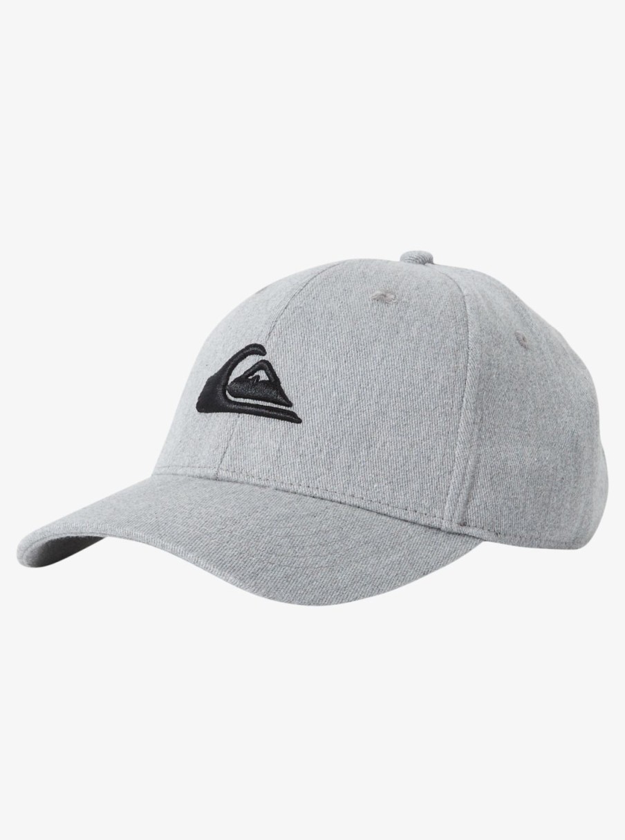 Mens Quiksilver Hats | Decades Snapback Hat Light Grey Heather