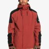 Mens Quiksilver Snow Jackets | Radicalo Technical Snow Jacket Marsala