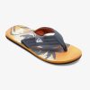 Mens Quiksilver Sandals | Molokai Layback Sandals For Men Grey 1