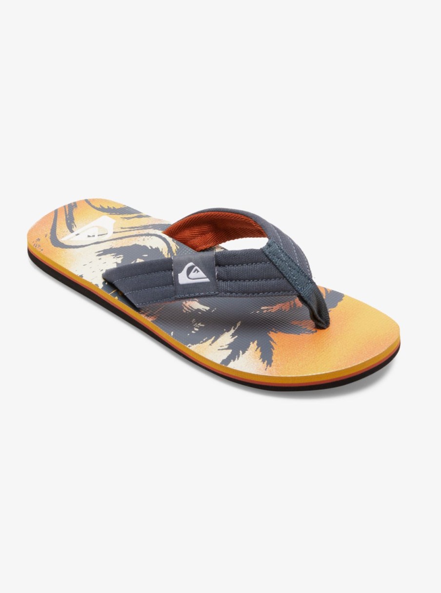 Mens Quiksilver Sandals | Molokai Layback Sandals For Men Grey 1