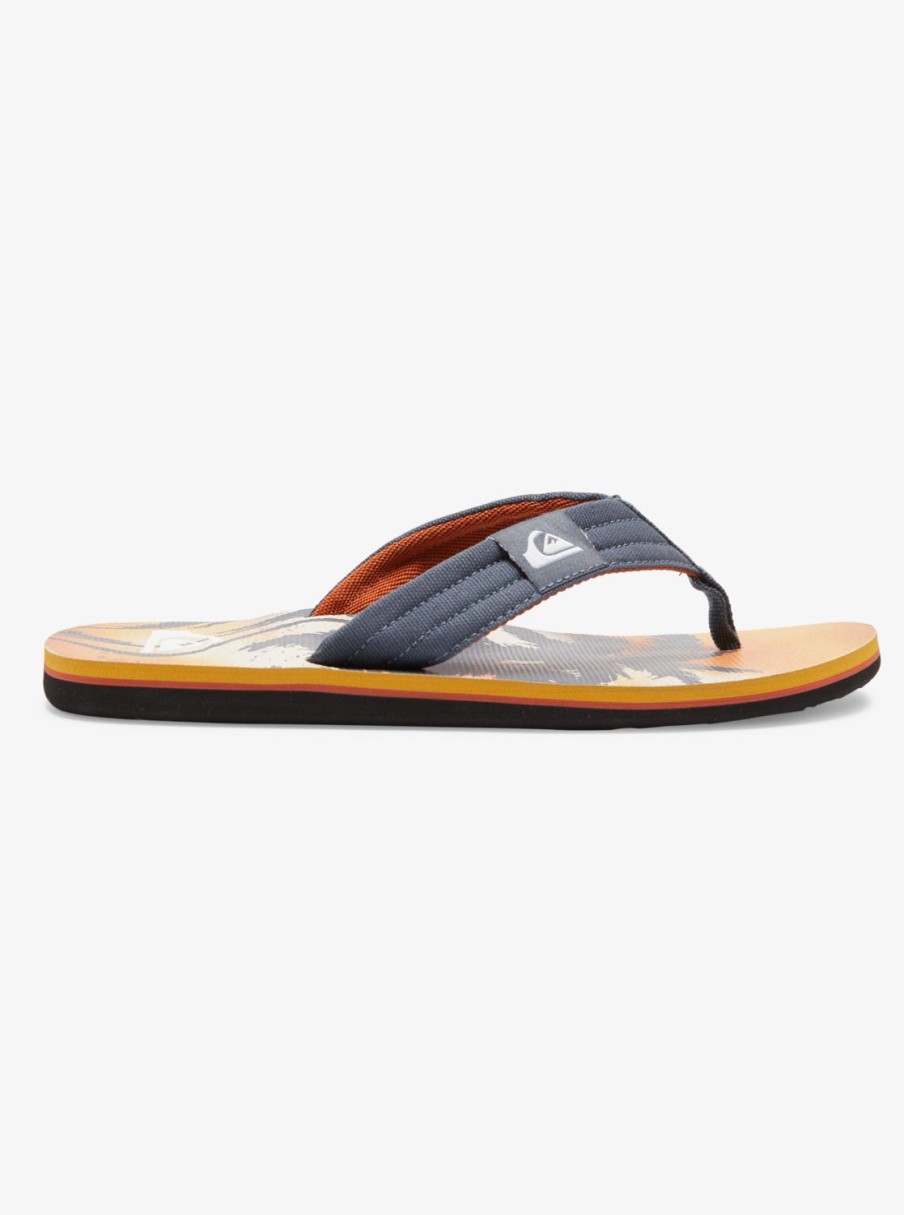 Mens Quiksilver Sandals | Molokai Layback Sandals For Men Grey 1