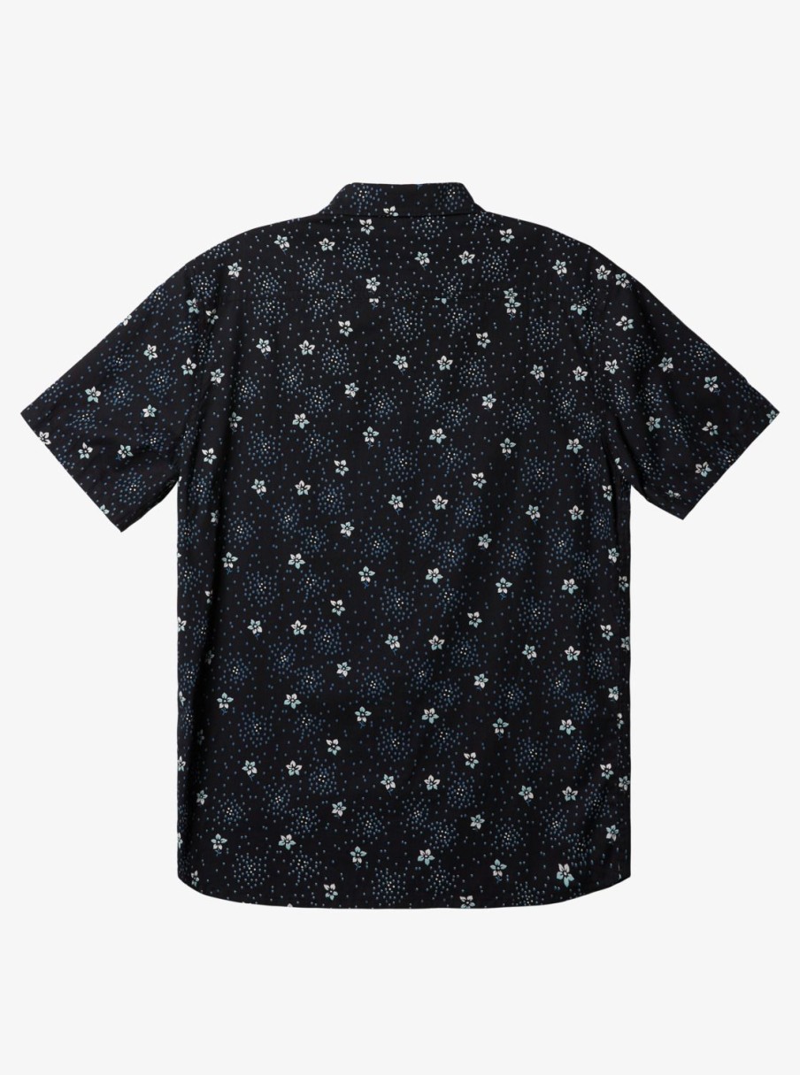 Mens Quiksilver Shirts & Polos | Summer Petals Short Sleeve Shirt Black