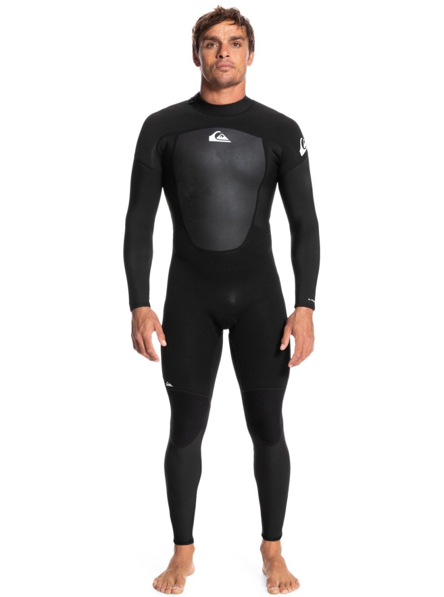 Mens Quiksilver Wetsuits | 3/2Mm Prologue Back Zip Wetsuit Black