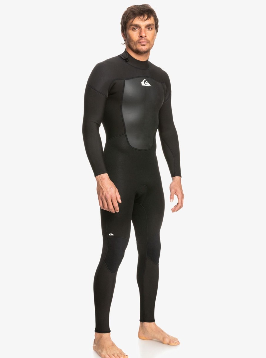 Mens Quiksilver Wetsuits | 3/2Mm Prologue Back Zip Wetsuit Black