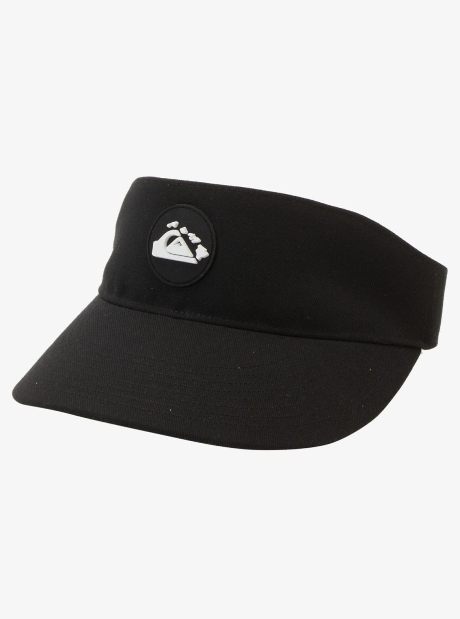 Mens Quiksilver Hats | Hawaii Island Visor Black