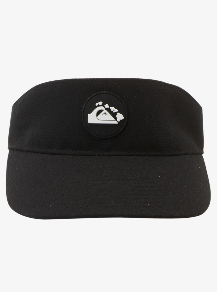 Mens Quiksilver Hats | Hawaii Island Visor Black