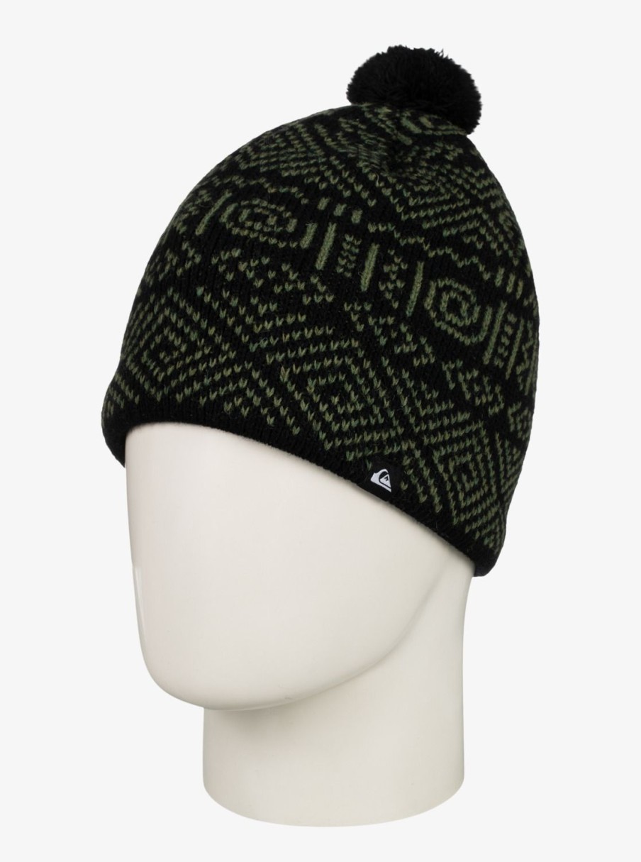 Mens Quiksilver Accessories | Light Up Beanie True Black