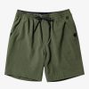 Mens Quiksilver Boardshorts | Taxer Heather 18" Amphibian Boardshorts Four Leaf Clover