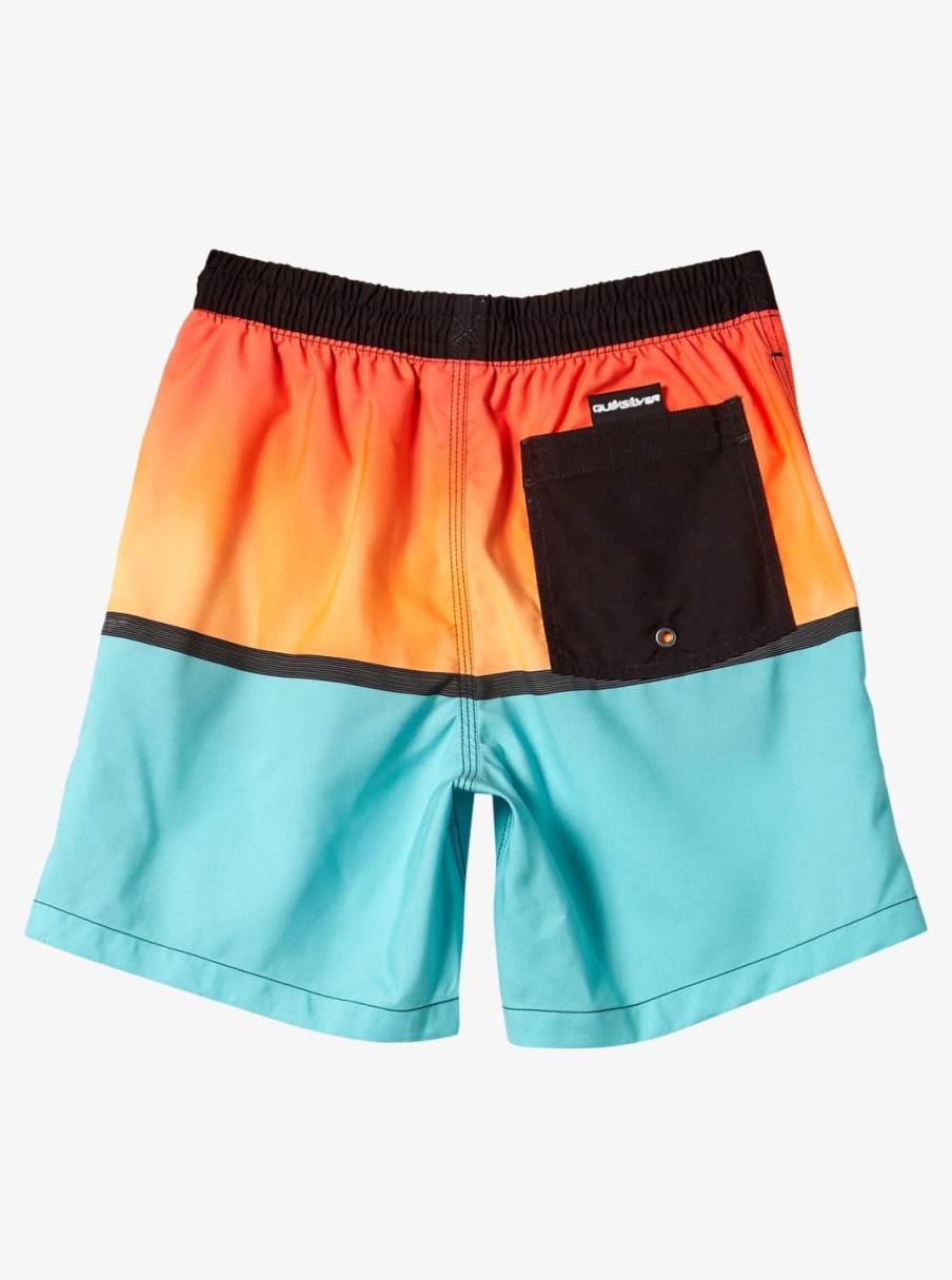 Mens Quiksilver Boardshorts | Boy'S 8-16 Everyday Mix Vl 15Nb Elastic Waist Shorts Orange Pop